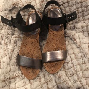BCBG wedge sandals
